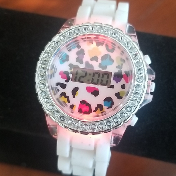 accessories-tween-multi-color-flashing-cheetah-print-watch-poshmark